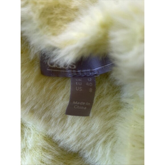 ASOS Soft Long Dolman Sleeve Mock Neck Sweater Canary Yellow Size 8 - Picture 8 of 10